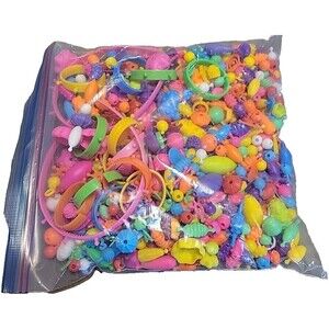 Huge Lot Pop Beads Snap Plastic Jewelry  Making for Kids